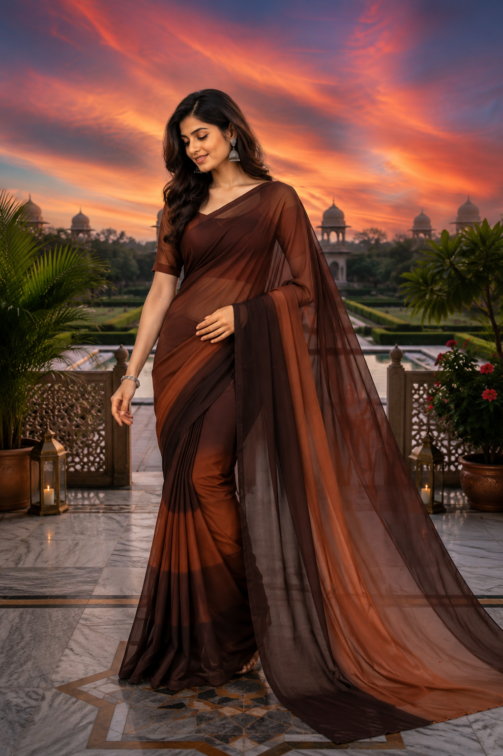 🌸 প্রিমিয়াম সফট জর্জেট শাড়ি | আকর্ষণীয় কালার কালেকশন | যেকোনো অনুষ্ঠান ও ঘোরাঘুরির জন্য পারফেক্ট ✨