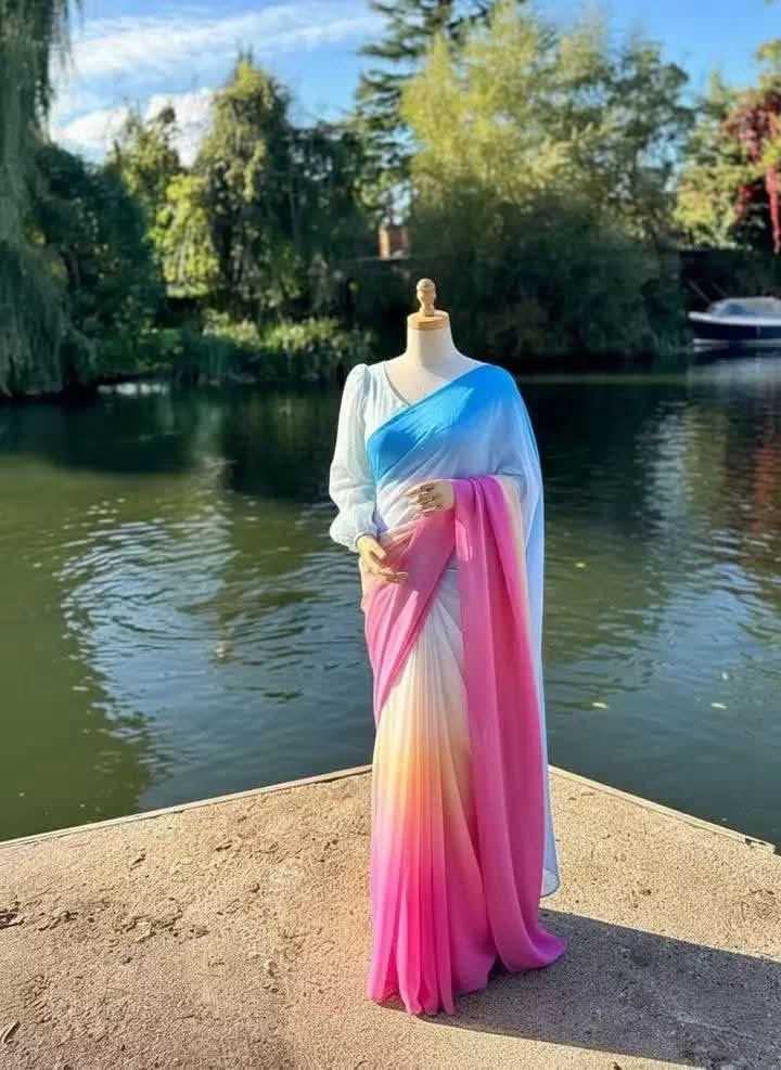 🌸 প্রিমিয়াম সফট জর্জেট শাড়ি | আকর্ষণীয় কালার কালেকশন | যেকোনো অনুষ্ঠান ও ঘোরাঘুরির জন্য পারফেক্ট ✨